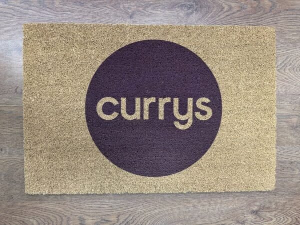 logo door mat currys